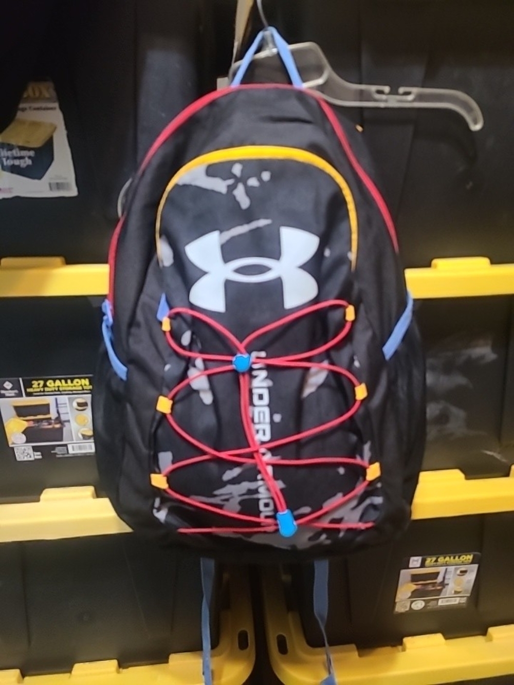 Under Armour Hustle Sport Black & White Camo Backpack